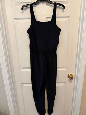 Black Jumpsuit with Drawstring Waist